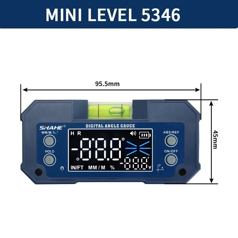 AnglePro Magnetic Rechargeable Digital Angle Finder with Dual-Axis Precision