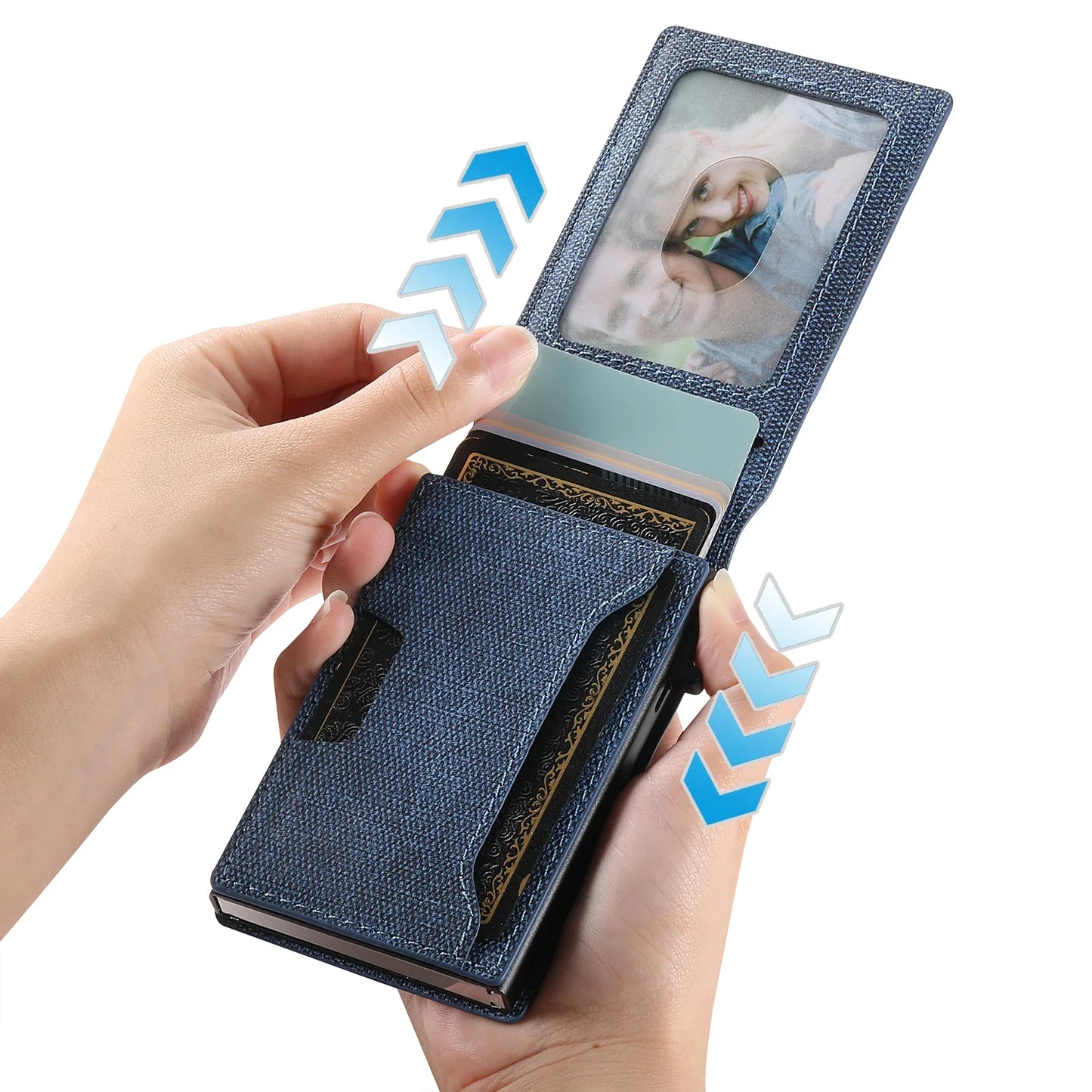 QuickCard – Pop-Up Card Magnetic Closure Durable & Slim Lightweight Wallet