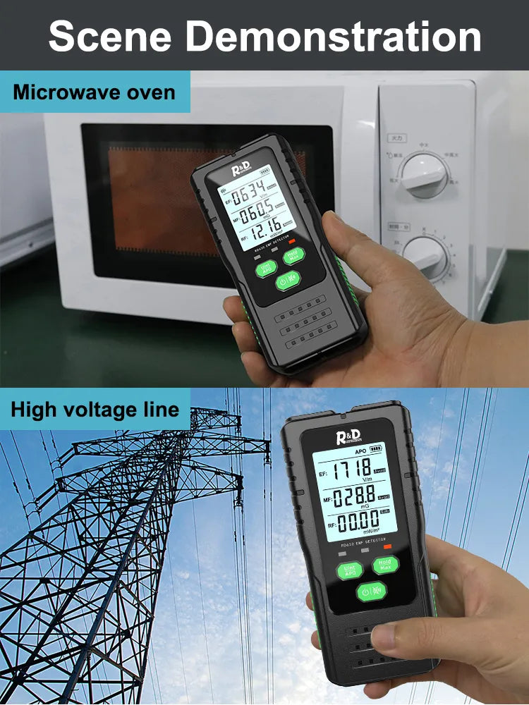 Multifunctional  Electromagnetic Field Radio (EMF)Radiation Detector