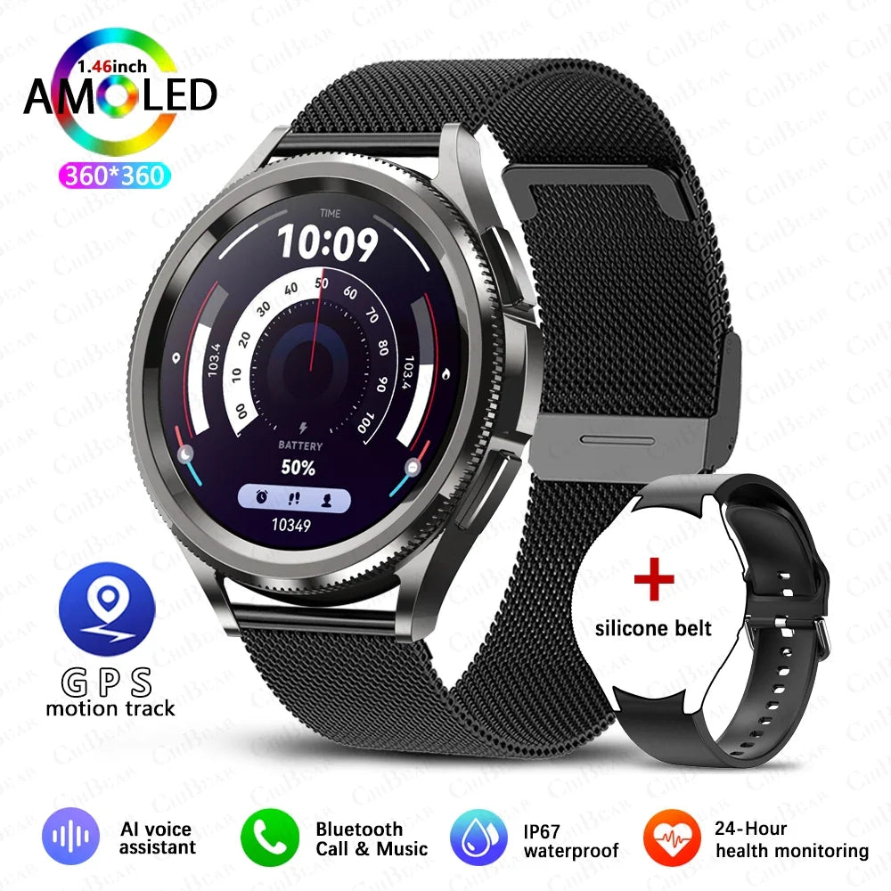 Classic Bluetooth Call Health Monitoring Smartwatch For Android & iOS