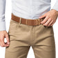 Holes-Free One-Handed Operation Micro-Adjustable Genuine Leather Belt