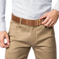 Holes-Free One-Handed Operation Micro-Adjustable Genuine Leather Belt