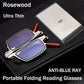 Flat-Fold Lightweight Anti-Blue Light Reading Glasses with Protective Case