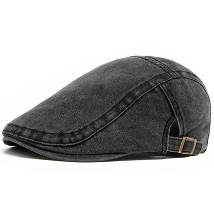 Vintage Soft Cotton Breathable Lightweight Adjustable Fit Newsboy Cap