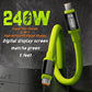 Super Fast 240W 6A High-Power Universal Charging / Data Cable With HD Digital Display