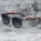 Trendy Retro Wood Grain Unisex Polarized UV Protection Sunglasses