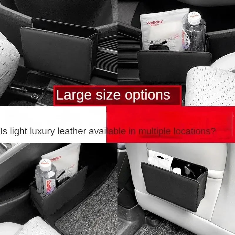 Multi-Use Foldable Car Organizer / Trash Container with Easy Clip-On Design