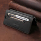RFID Blocking Magnetic Leather Wallet Flip Case with Stand for iPhone