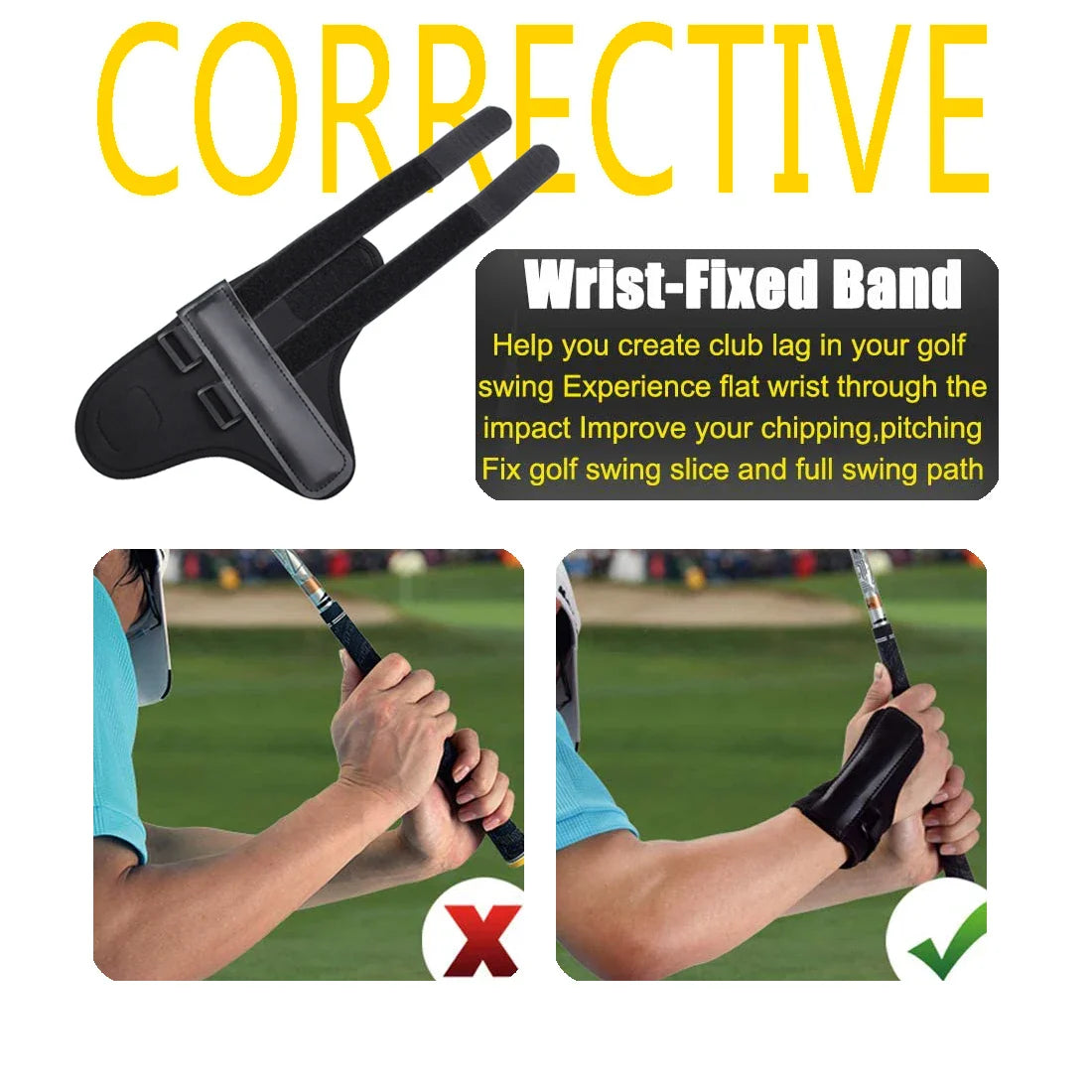 ProWrist Golf Swing Trainer – Wrist Brace & Impact Control Band
