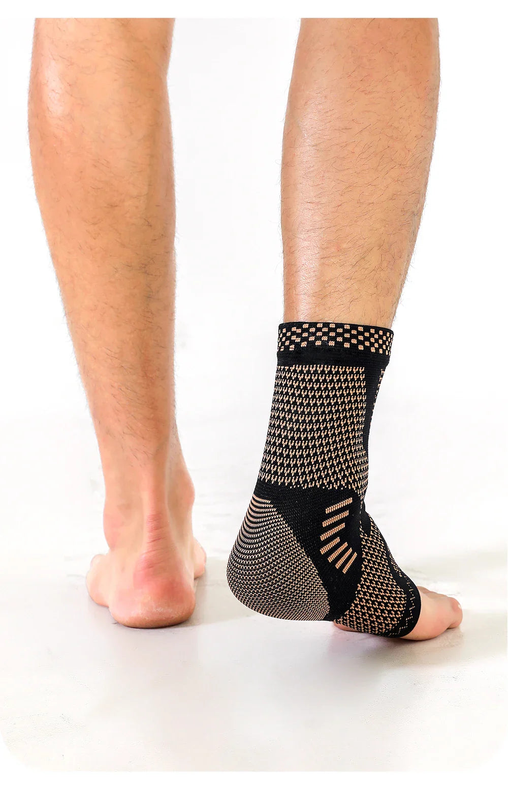 Medical-Grade Copper-Infused Fabric Ankle Brace for Pain Relief & Fast Recovery