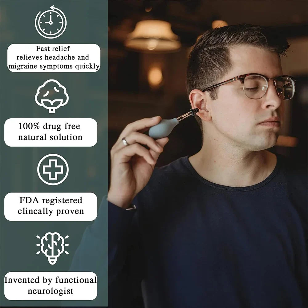 Headaches & Tension Drug-Free Senior-Friendly Ear Pressure Relief Device
