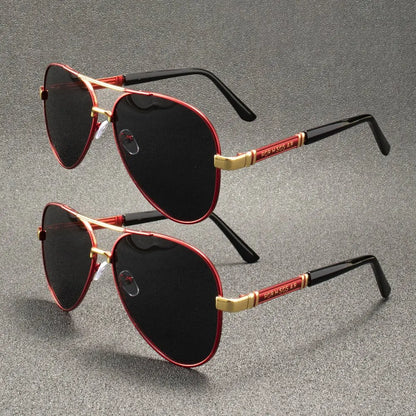 Elite Metal Frame Polarized UV400 Aviator Designer Sunglasses