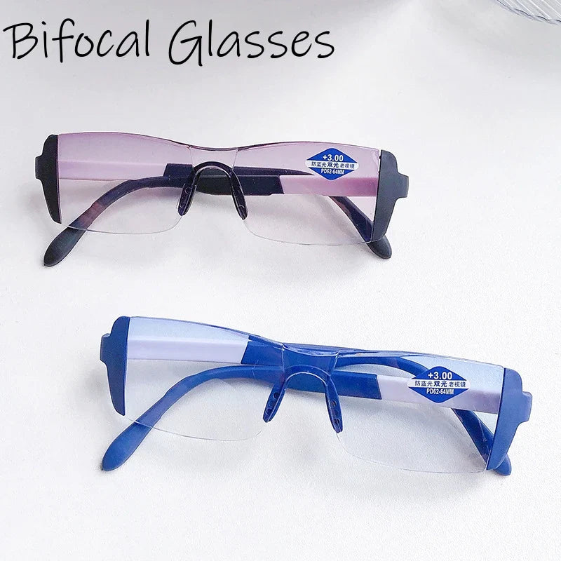 Bifocal Technology (magnified & distance vision) Anti-Blue Light Reading Glasses