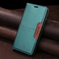 RFID Blocking Magnetic Leather Wallet Flip Case with Stand for iPhone