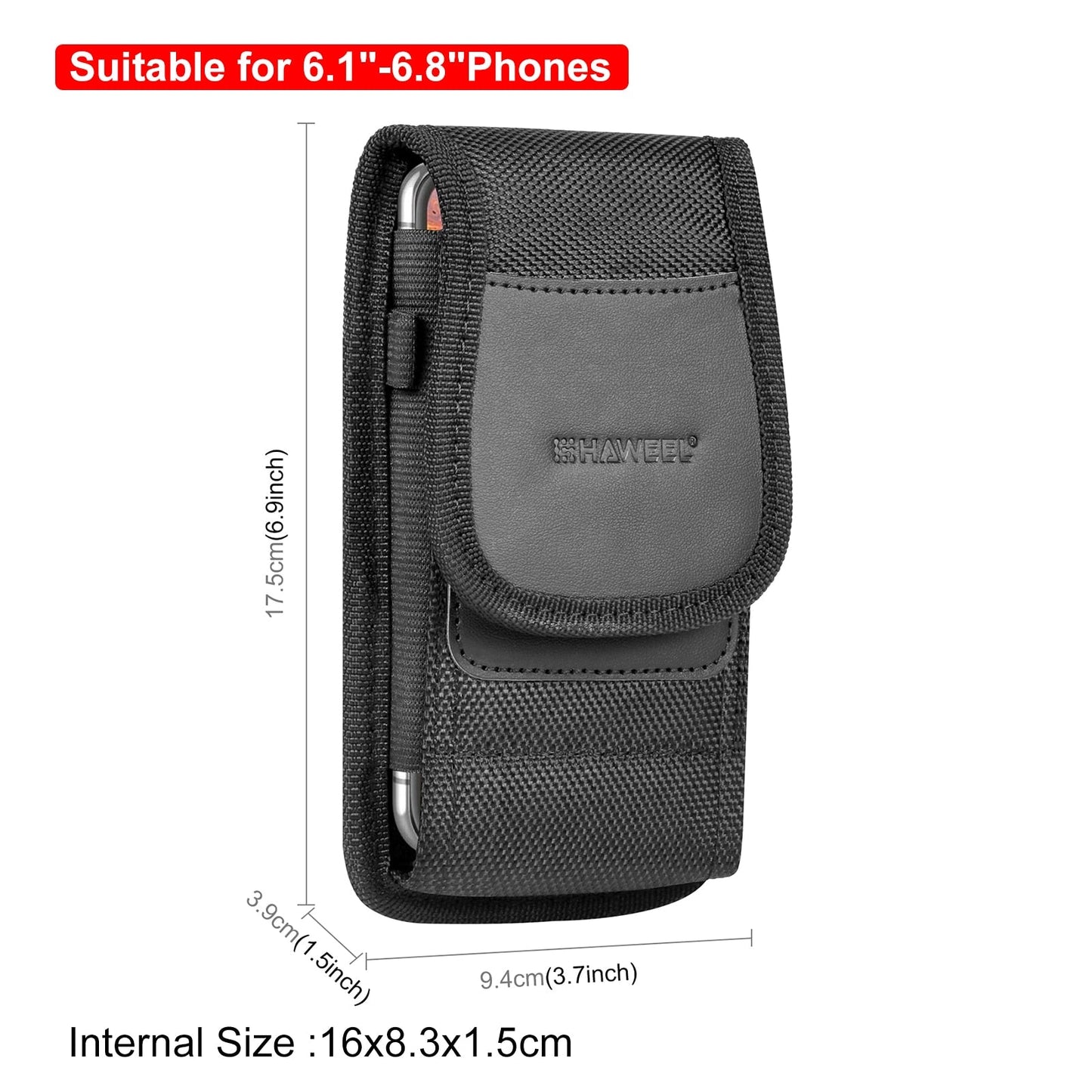 Large Size Waist/Belt Phone Carrying Case