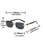 Modern Slim Rimless Impact-Resistant UV400 Lightweight Sunglasses