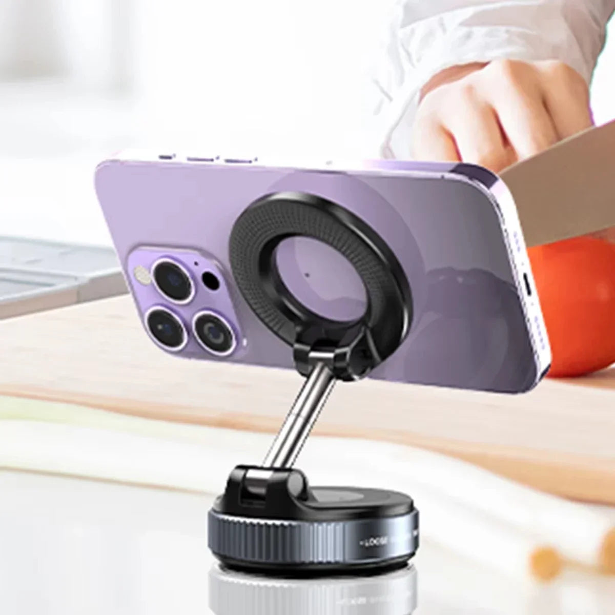 Multi-Angle Dashboard & Windshield Magnetic and Advanced Vacuum Suction Car Mount
