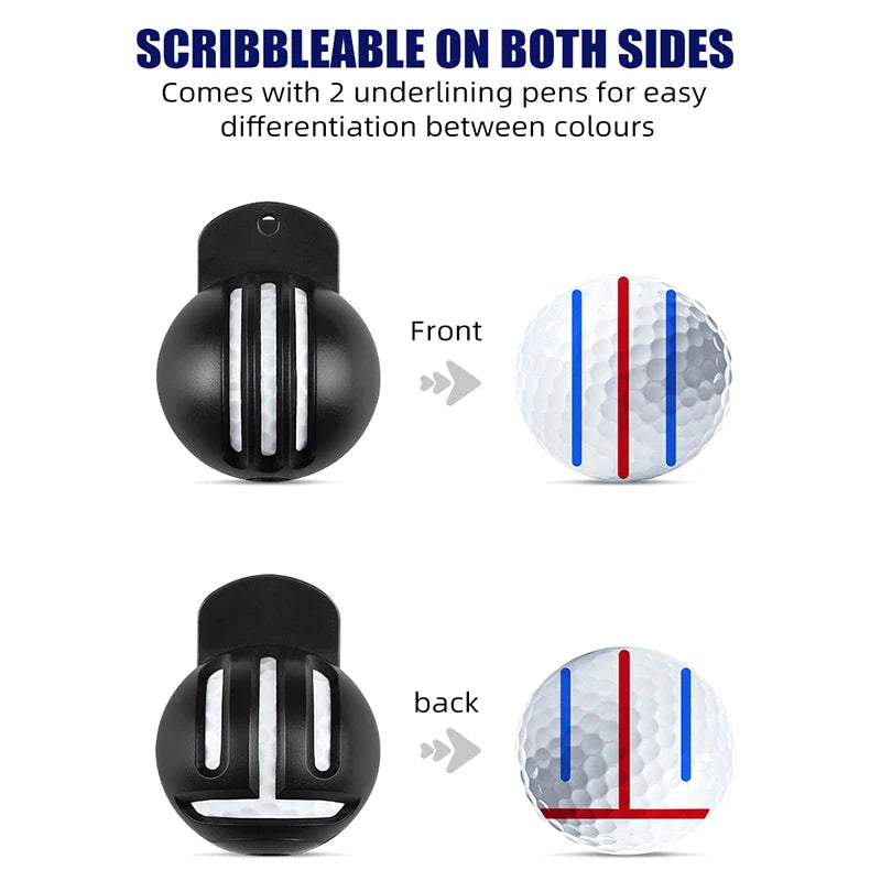 ProLine Golf Ball Alignment Kit – Liner Tool + Waterproof Marker Pens