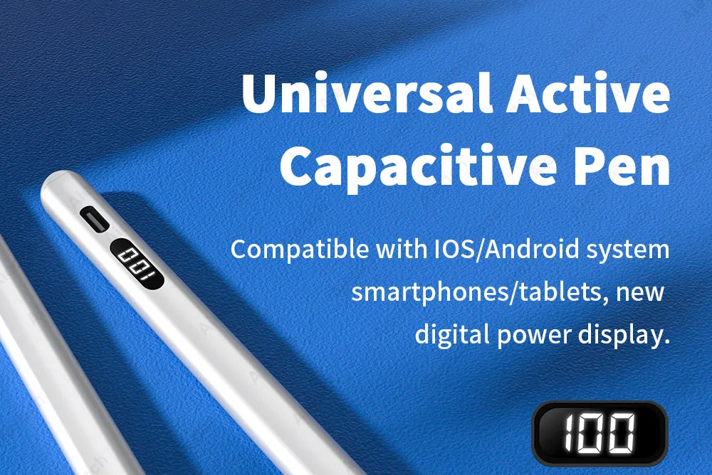 A33 Magnetic Stylus Pen For Android & iOS with Power Display