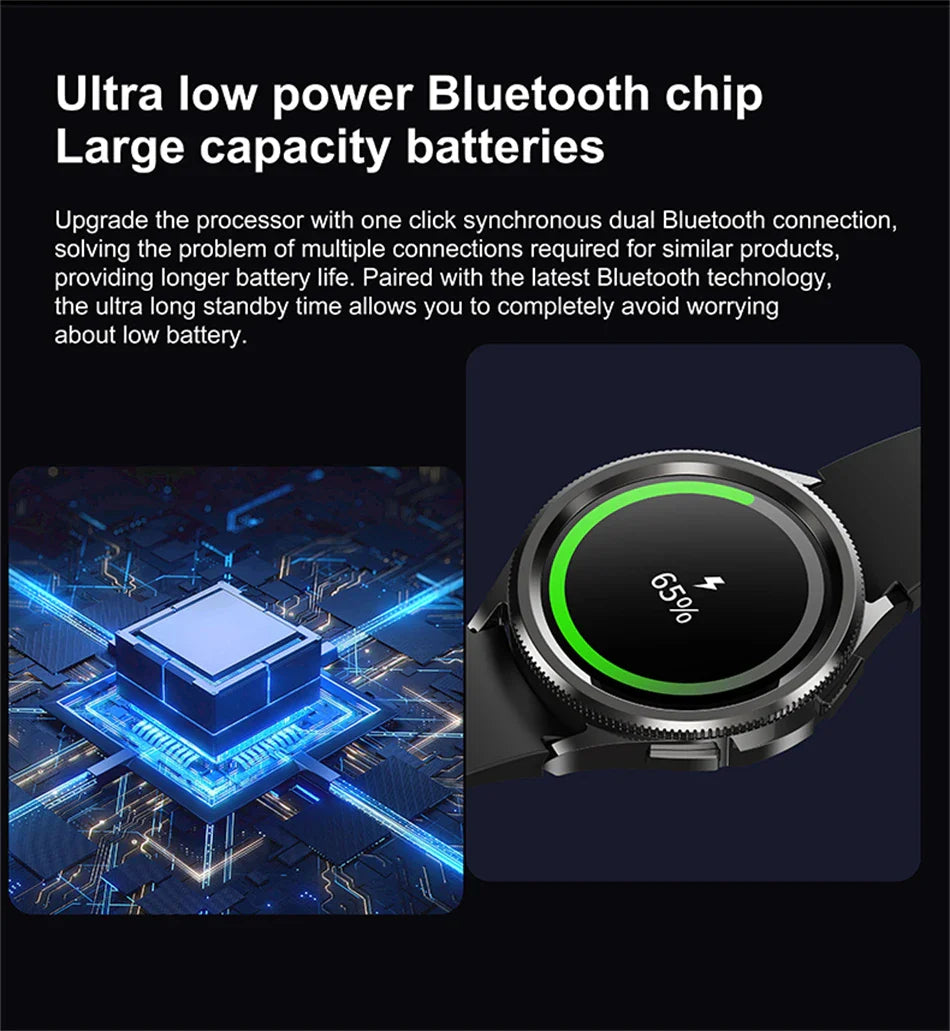 Classic Bluetooth Call Health Monitoring Smartwatch For Android & iOS