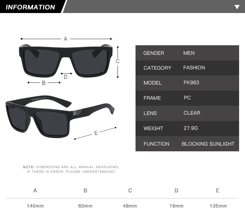 Retro Mirror Square UV400 Protection Sunglasses
