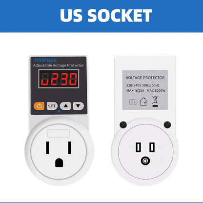 Automatic Smart Voltage Socket  Protector with LED Display