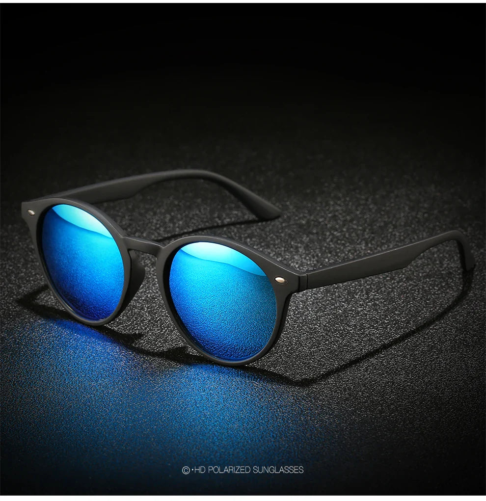 RetroRound Designer Polarized Driving Sunglasses UV400