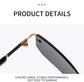 Modern Slim Rimless Impact-Resistant UV400 Lightweight Sunglasses
