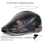 Classic vintage style Pu Leather Lightweight adjustable Comfortable Fit Newsboy Caps