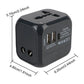 All-in-One Universal Travel Adapter Wall Charger with USB & USB-C