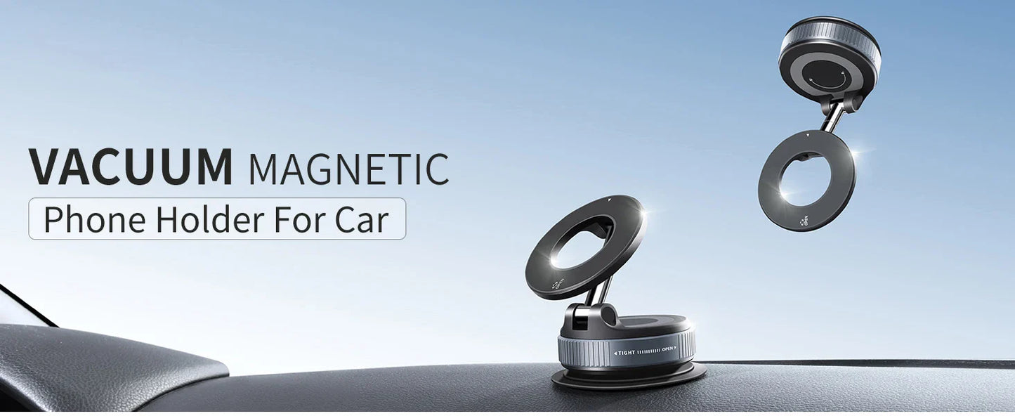 Multi-Angle Dashboard & Windshield Magnetic and Advanced Vacuum Suction Car Mount
