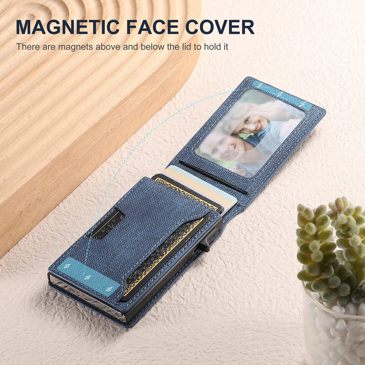QuickCard – Pop-Up Card Magnetic Closure Durable & Slim Lightweight Wallet
