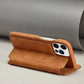 LuxeGuard Slim & Lightweight Flip Wallet Case for iPhone with Kickstand