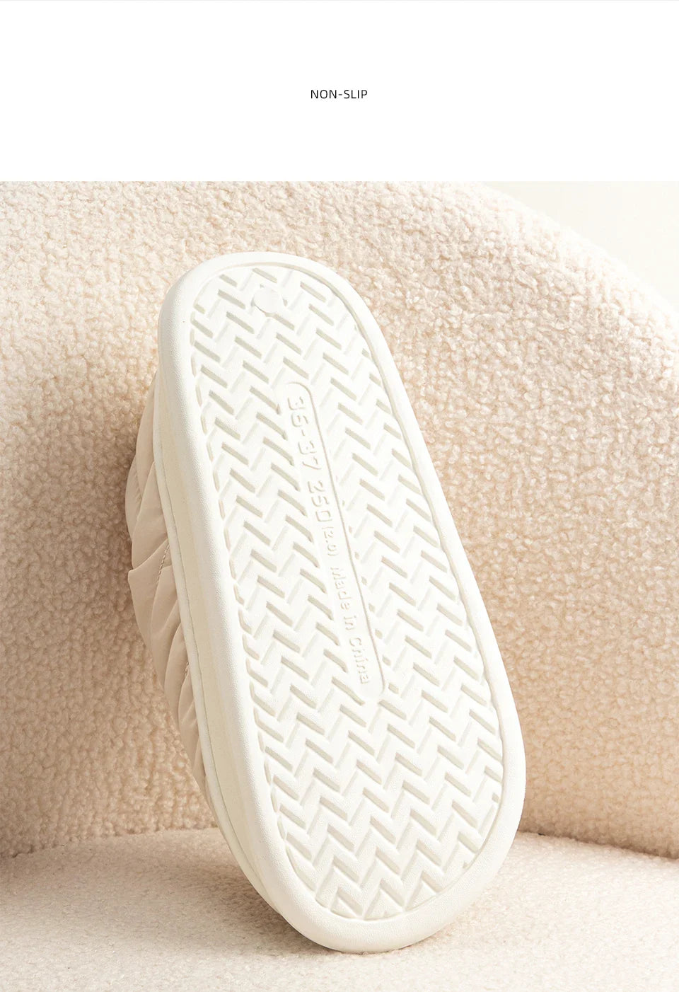 Winter Plush Thick Bottom Anti Slip Waterproof Indoor & Outdoor Slippers