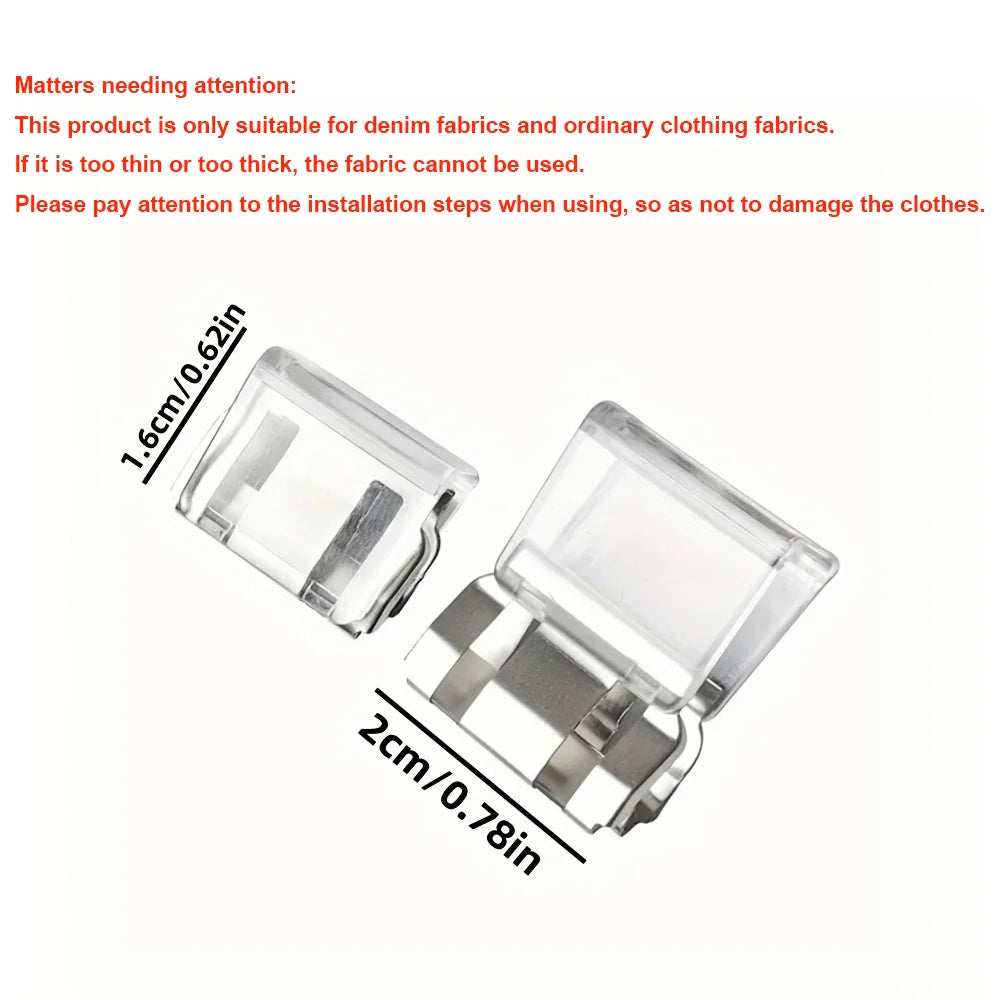 No-Sew Pant Length Reusable Invisible Adjuster Clip Set (20pcs)