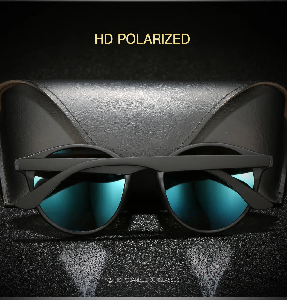 RetroRound Designer Polarized Driving Sunglasses UV400