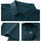 Short-Sleeve Plaid Pattern Ice Silk Polo Shirt