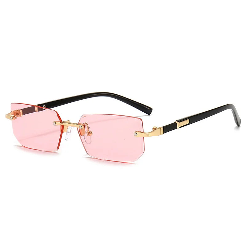 Modern Slim Rimless Impact-Resistant UV400 Lightweight Sunglasses