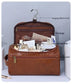 Premium Faux Leather Large Capacity Water-Resistant Travel Toiletry Bag