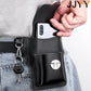 Vintage Multi-Layer Belt Phone Holster with Key Hook & Front Pocket