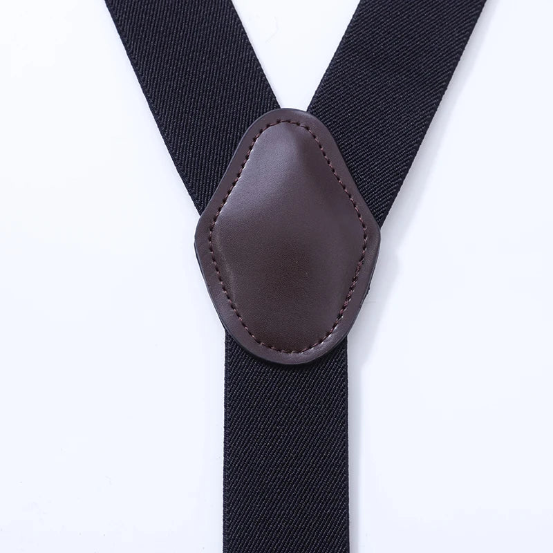 Big & Tall Friendly- Vintage Heavy Duty 6 Metal Clips Suspenders