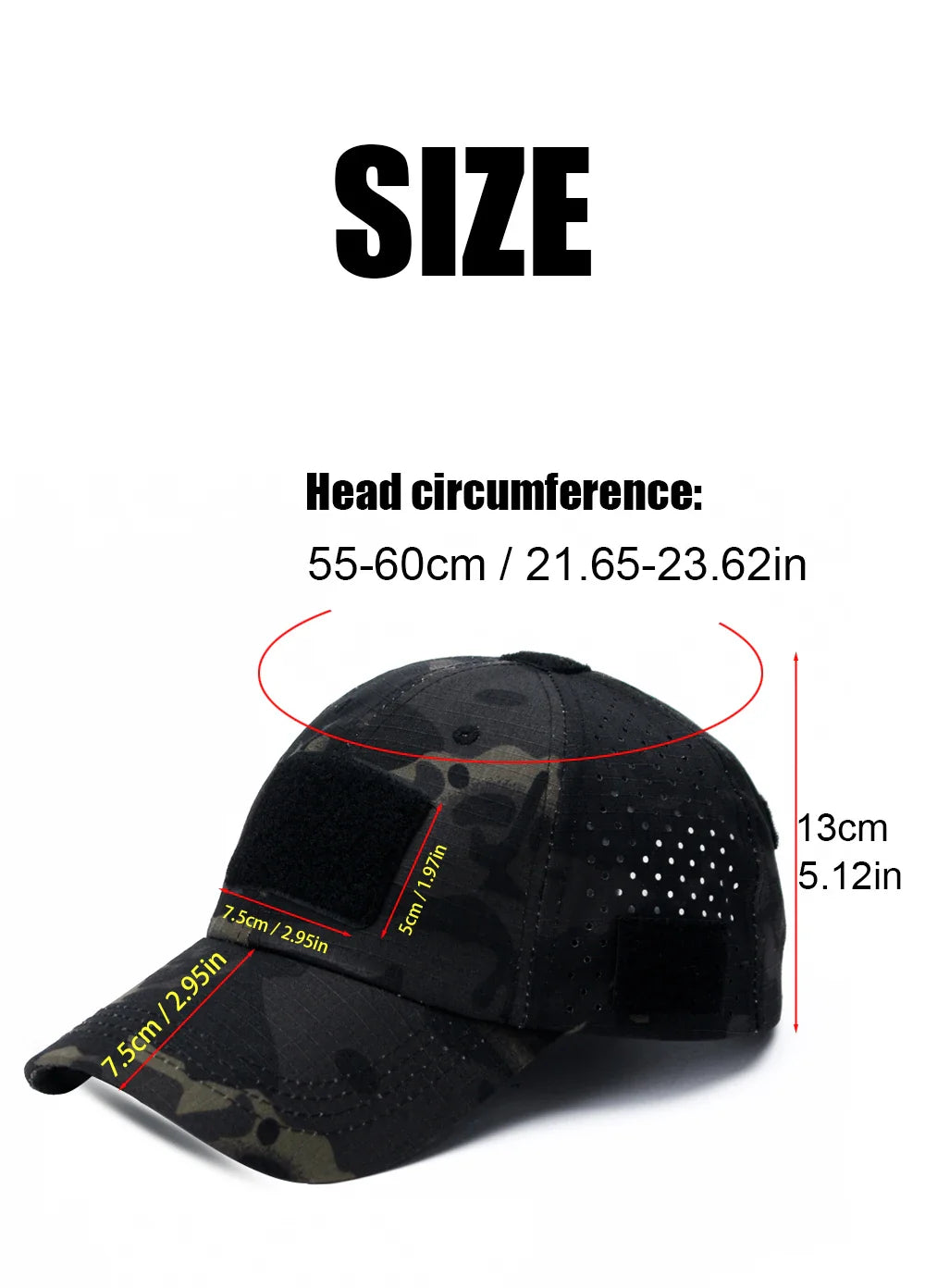 Durable & Lightweight Breathable Tactical Cap with Patented Glasses Holder Design