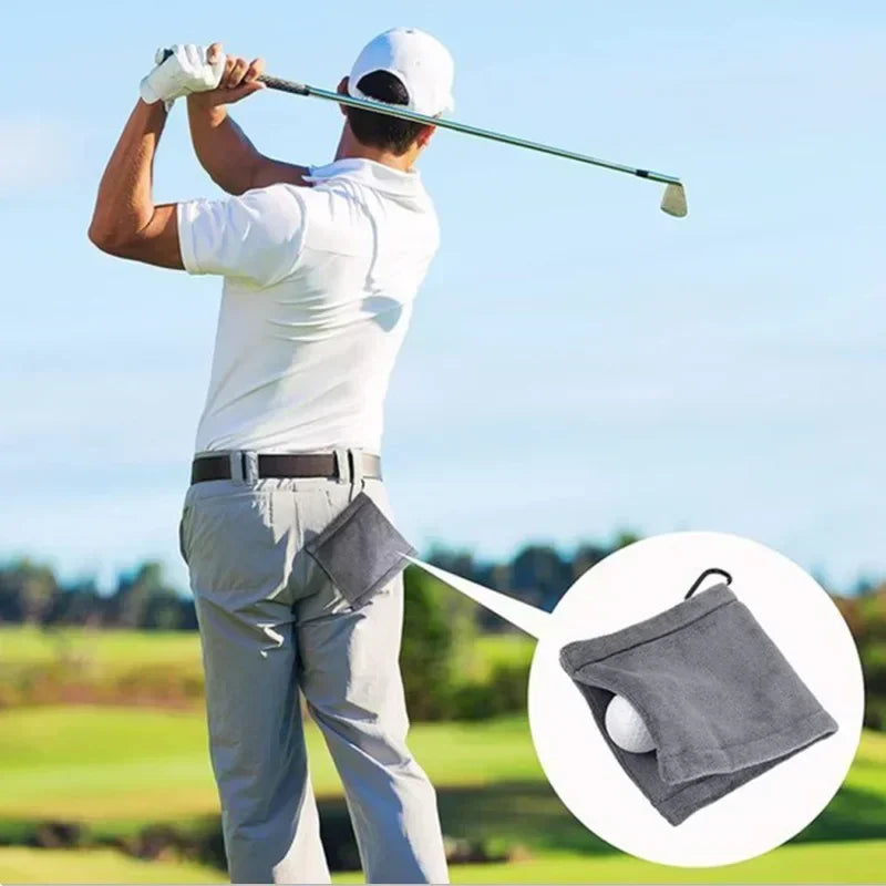ProClean Pocket Microfiber Golf Ball Cleaning Towel with Clip (2 pcs)
