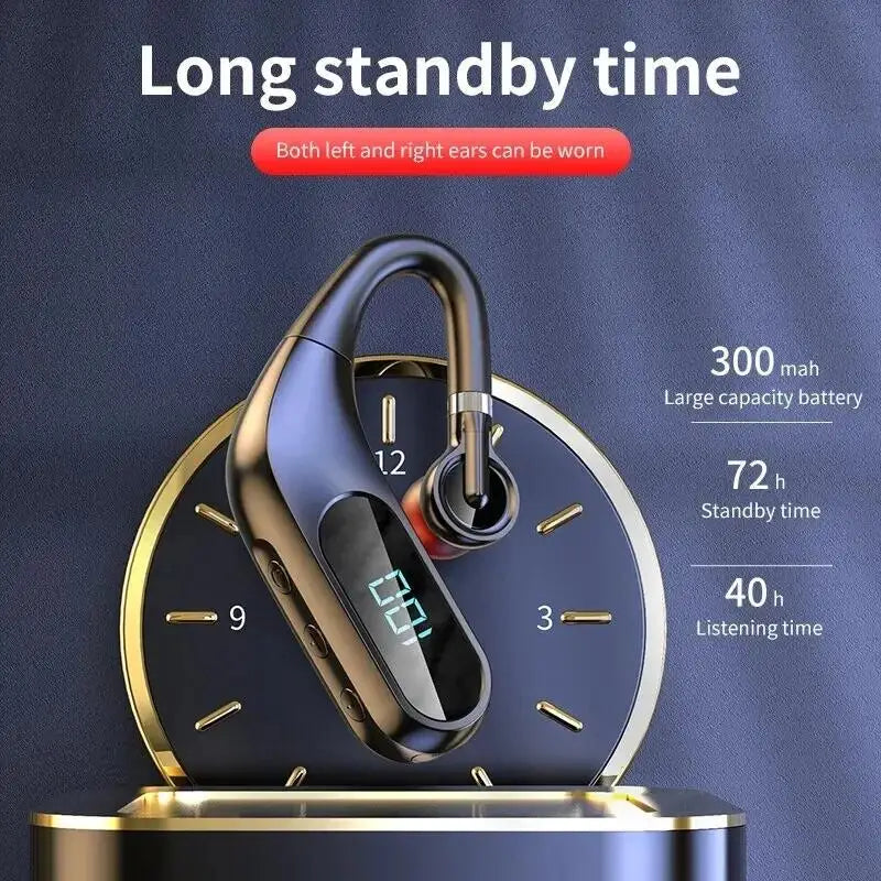 Led Digital Display HD Sound & Noise Reduction In-Ear Headset