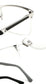 Anti-UV & Blue-Light Flexible Metal Half-Frame Reading Glasses