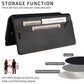 RFID Blocking Magnetic Leather Wallet Flip Case with Stand for iPhone
