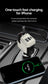 120W Super-Fast 4-in-1 Adjustable Retractable Car Charger with Digital Voltage Display