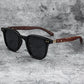 Trendy Retro Wood Grain Unisex Polarized UV Protection Sunglasses