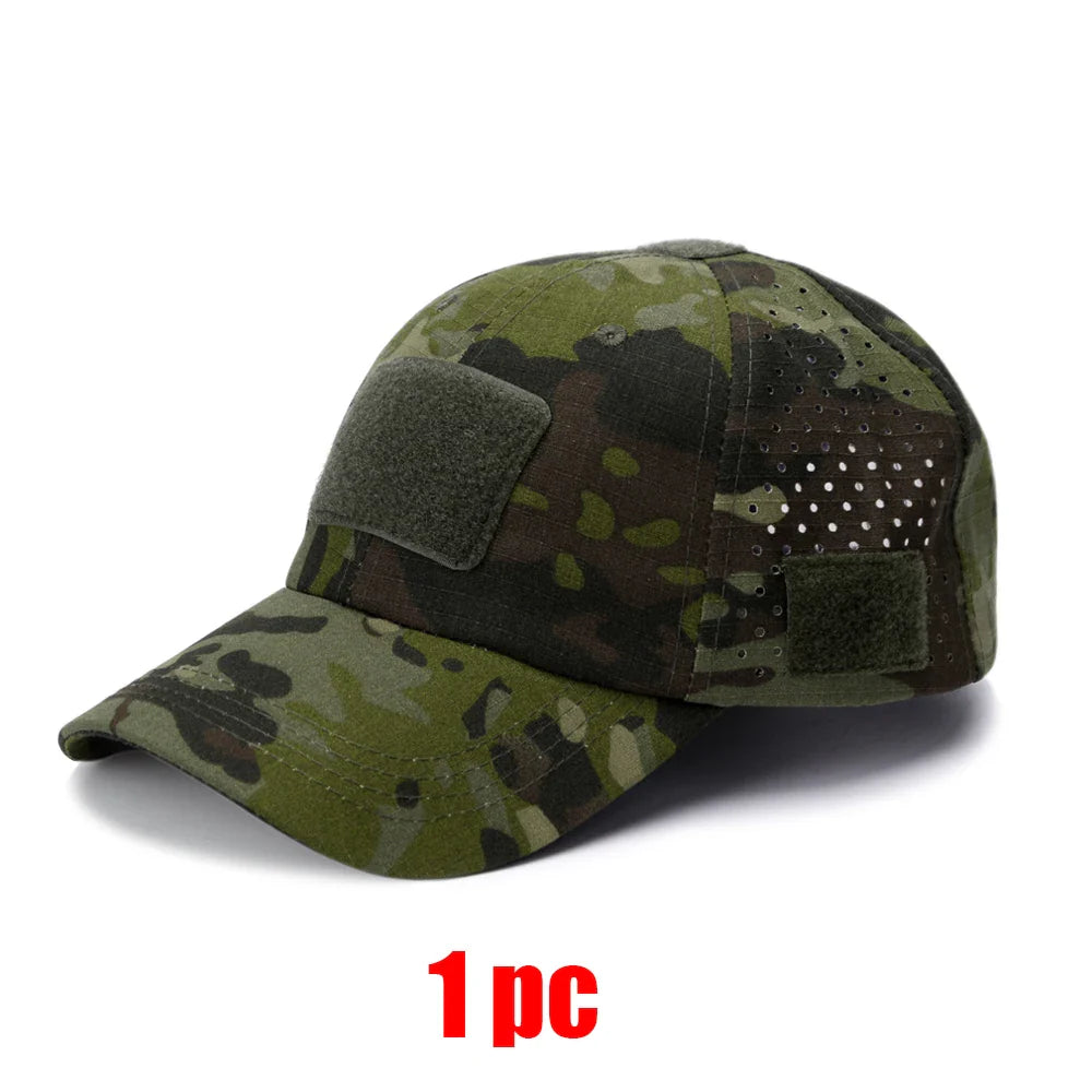 Durable & Lightweight Breathable Tactical Cap with Patented Glasses Holder Design