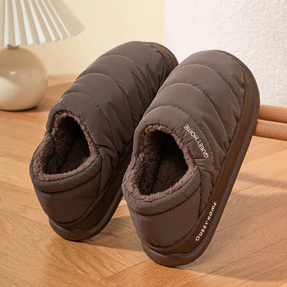 Winter Plush Thick Bottom Anti Slip Waterproof Indoor & Outdoor Slippers